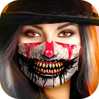 Halloweenská maska ​​obličej