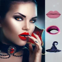 Halloween foto make-up