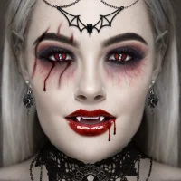 Halloween upíří makeup